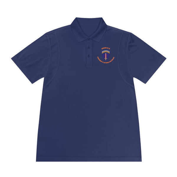 AAB U'R-AF -Orange text - Men's Sport Polo Shirt