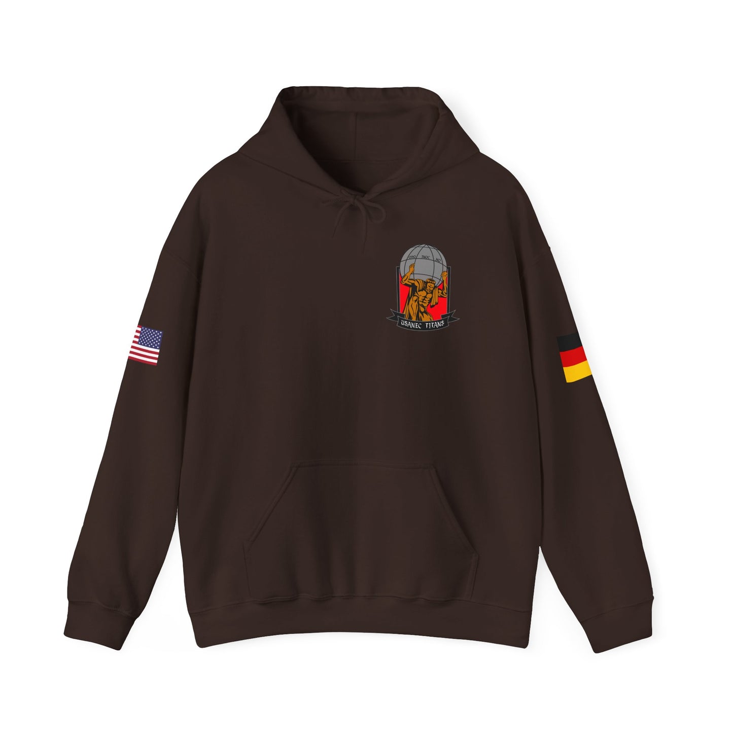 USANEC-S - Flags on Sleeves - Unisex Heavy Blend™ Hooded Sweatshirt