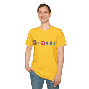 Senior - Adult Sizing - Blank Back - Unisex Softstyle T-Shirt
