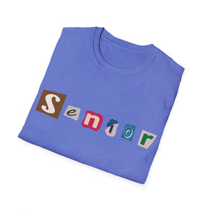 Senior - Adult Sizing - Blank Back - Unisex Softstyle T-Shirt