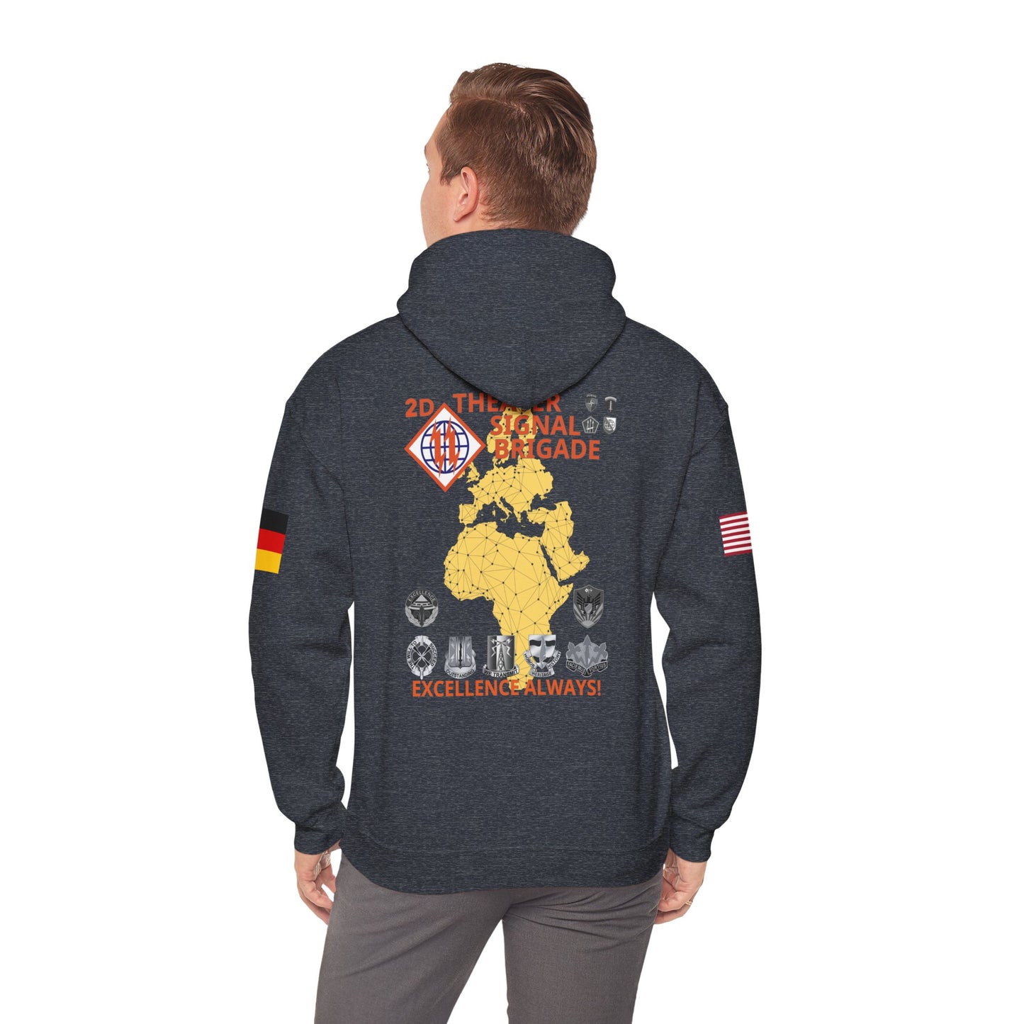 2TSB - Flags on Sleeves - Unisex Heavy Blend™ Hooded SweatshirT