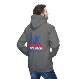 America x3!!! - Unisex Hooded Sweatshirt, Made in US