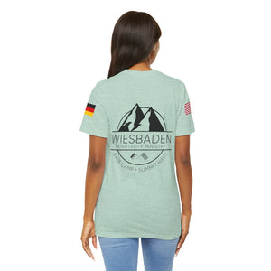 WHM - Flag on Sleeves - Unisex Jersey Short Sleeve Tee