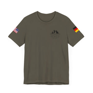 WHM - Flag on Sleeves - Unisex Jersey Short Sleeve Tee