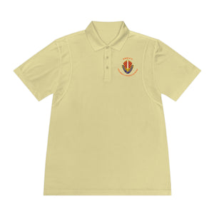 AAB Sword - Orange text - Men's Sport Polo Shirt