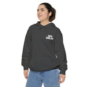 Sow Smiles - Skeleton Back - Unisex Garment-Dyed Hoodie