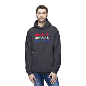 America x3!!! - Unisex Hooded Sweatshirt, Made in US