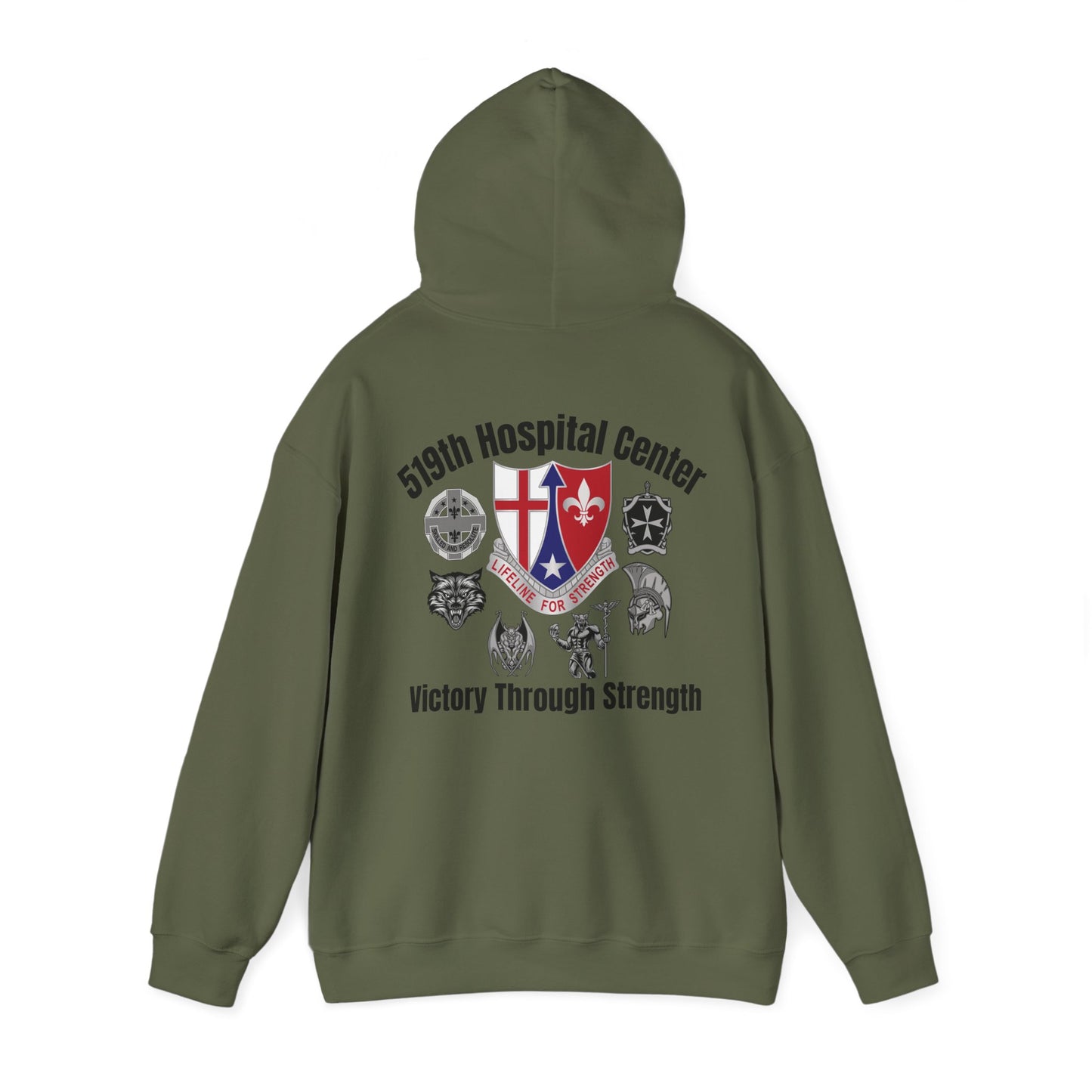 512th Field Hospital - Unisex Heavy Blend™ Hooded Sweatshirt - Printed in USA