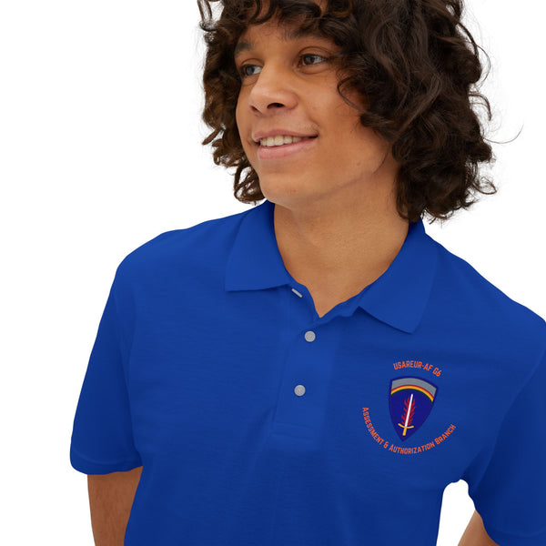 AAB U'R-AF - Orange text - Men's Piqué Polo