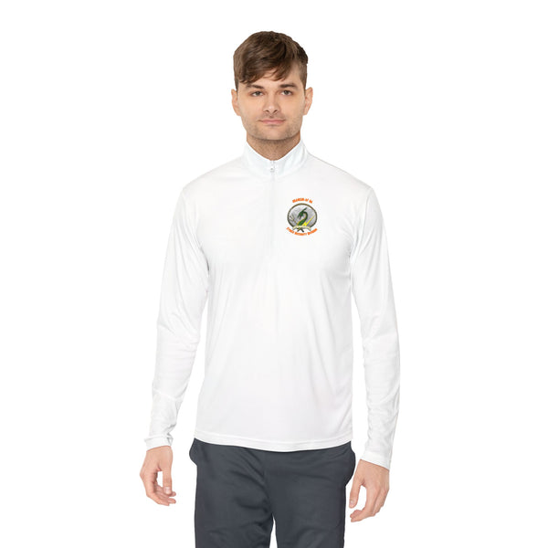 CSD Dragon - Orange text - Unisex Quarter-Zip Pullover