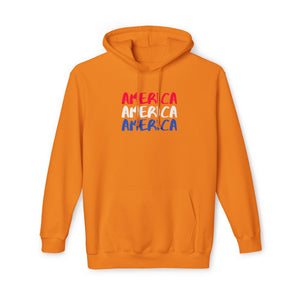 America x3!!! - Unisex Hooded Sweatshirt, Made in US