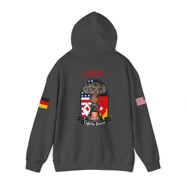 JNOC Call Sign -  USANEC-S - Flags on Sleeves - Unisex Heavy Blend™ Hooded Sweatshirt