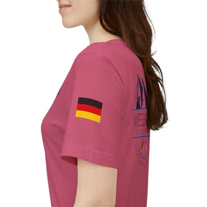 WHM - Flags on Sleeves - Unisex Jersey Short Sleeve Tee