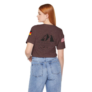 WHM - Flags on Sleeves - Unisex Jersey Short Sleeve Tee