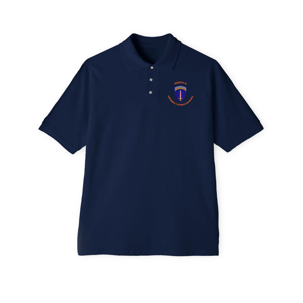 AAB U'R-AF - Orange text - Men's Piqué Polo