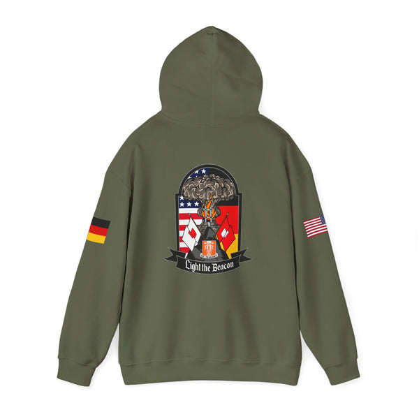 USANEC-S  Flags on Sleeves  Unisex Heavy Blend™ Hooded Sweatshirt