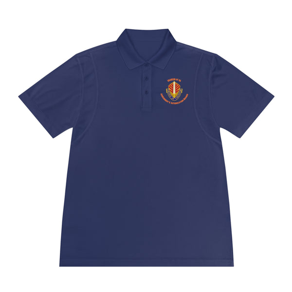 AAB Sword - Orange text - Men's Sport Polo Shirt