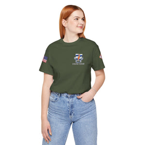 102d SSB - Sleeve with USA/2TSB - Unisex Jersey Short Sleeve Tee