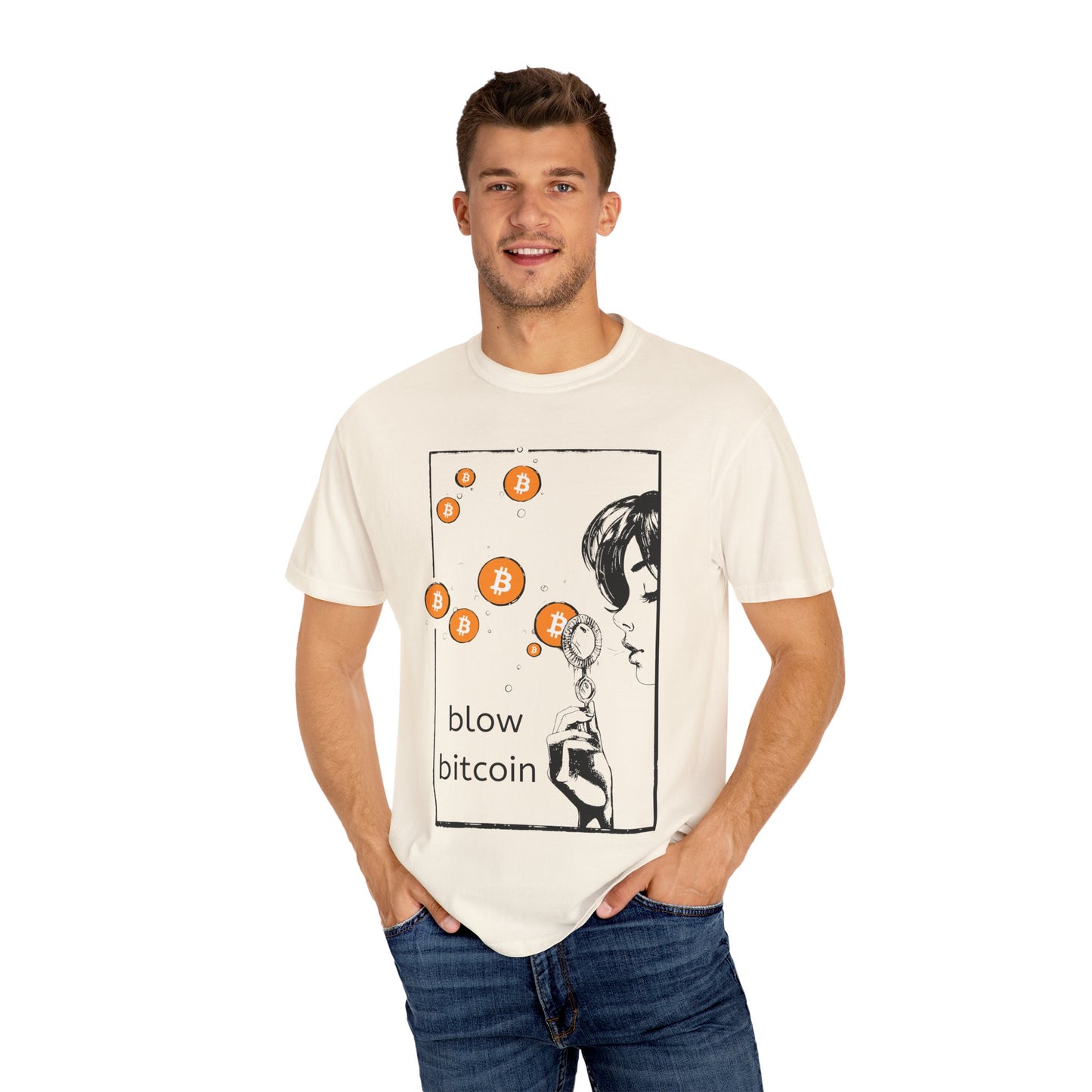 Blow Bitcoin! - Unisex Garment-Dyed T-shirt