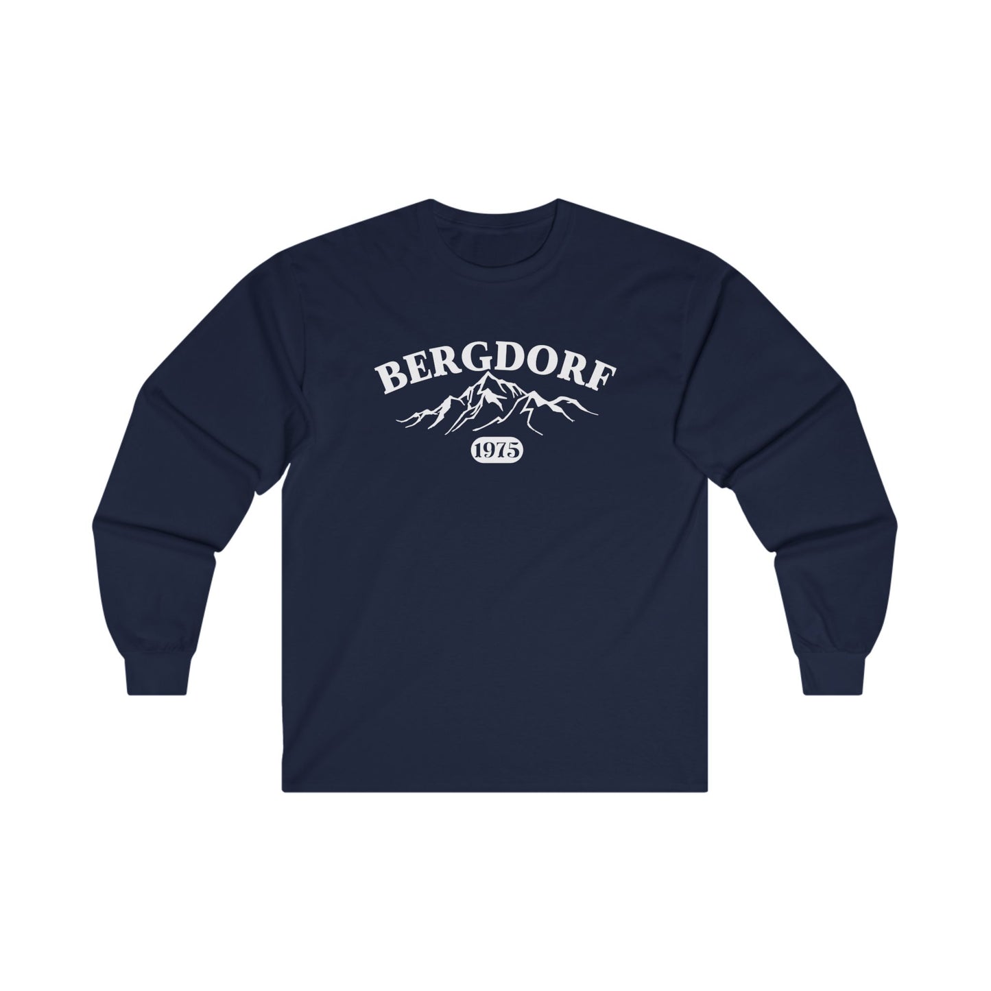 BERGDORF 75 Unisex Ultra Cotton Long Sleeve Tee