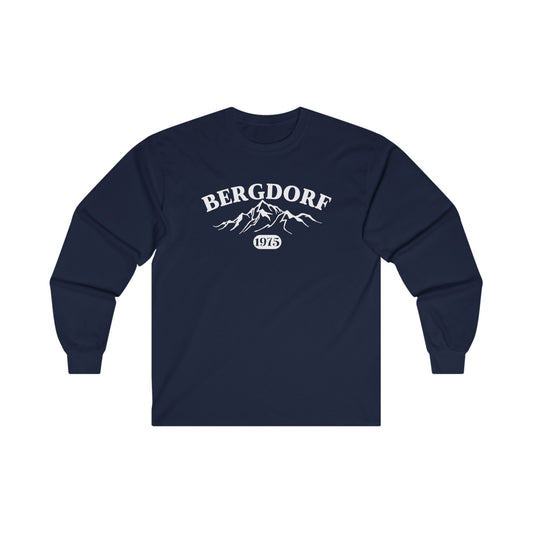 BERGDORF 75 Unisex Ultra Cotton Long Sleeve Tee