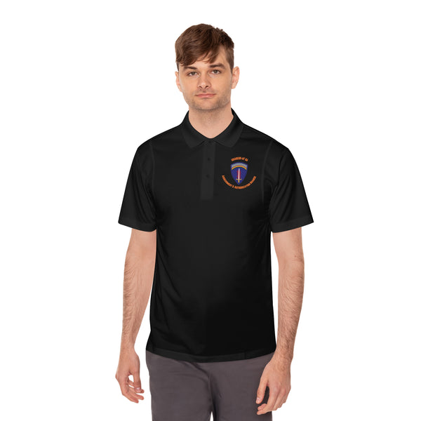 AAB U'R-AF -Orange text - Men's Sport Polo Shirt