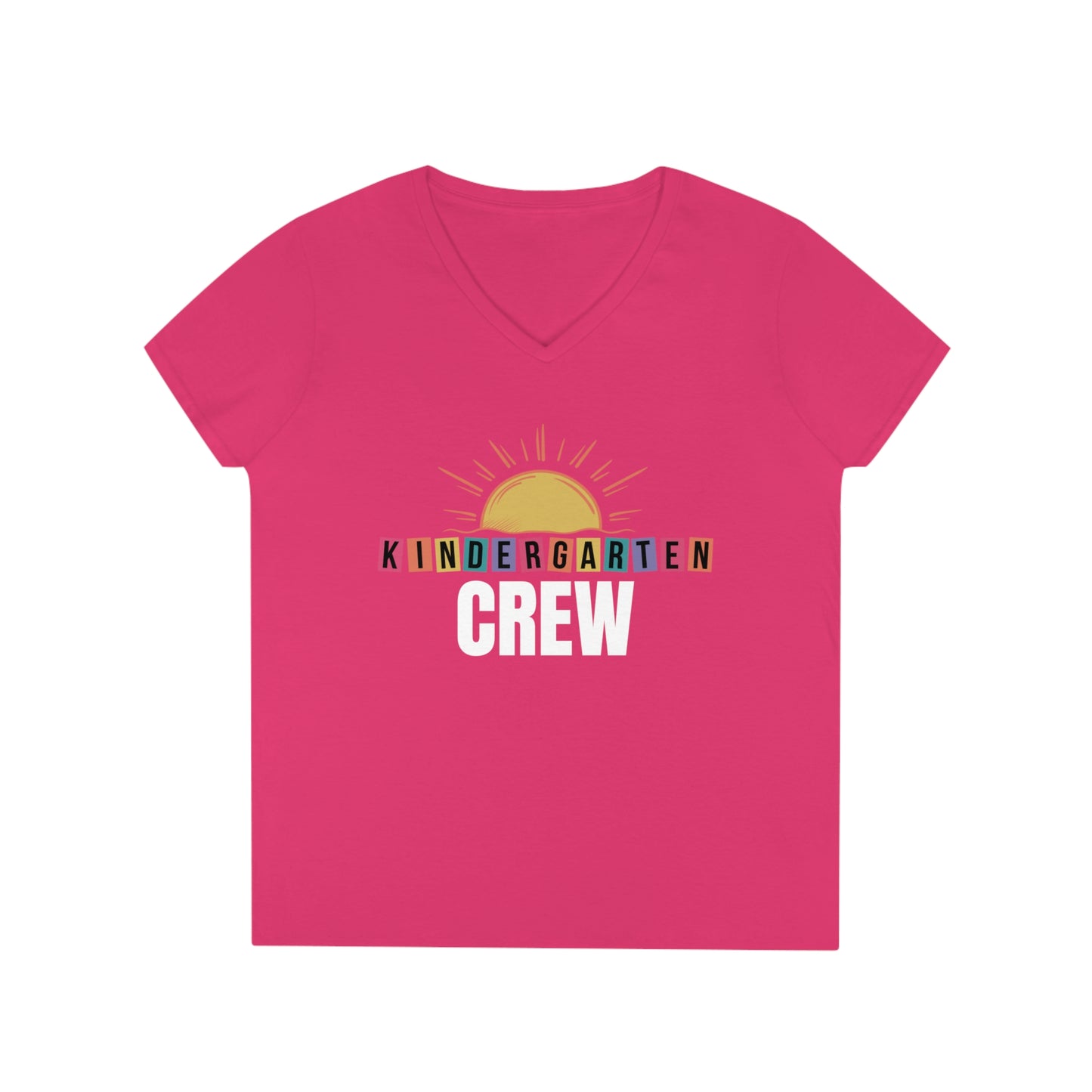 Kindergarten Crew - Ladies' V-Neck T-Shirt