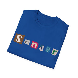 Senior - Adult Sizing - Blank Back - Unisex Softstyle T-Shirt