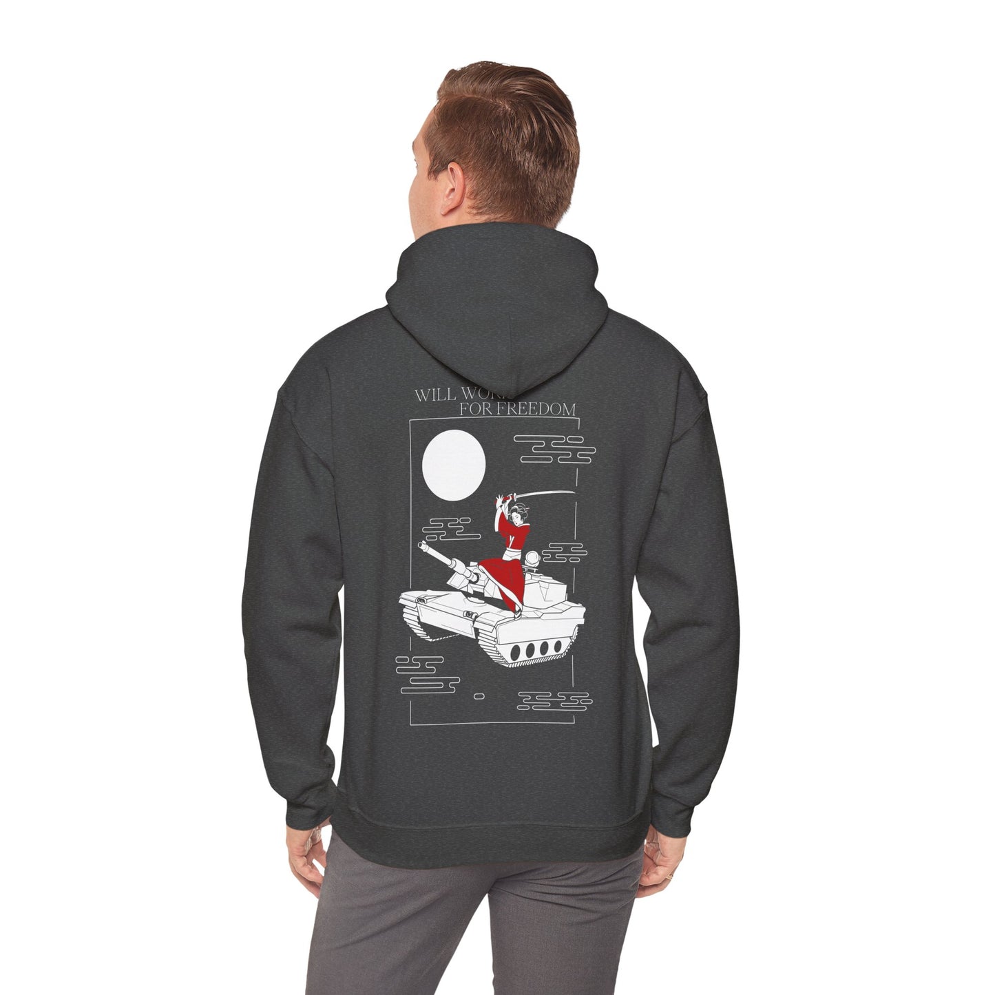 Samurai on a Tank on a Hoodie