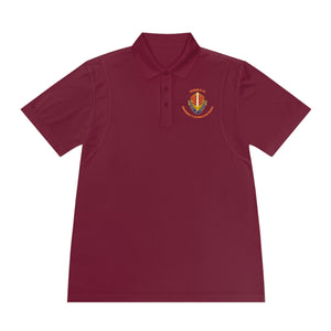 AAB Sword - Orange text - Men's Sport Polo Shirt