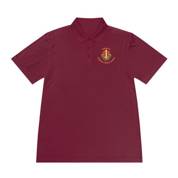 AAB Sword - Orange text - Men's Sport Polo Shirt