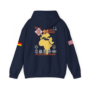44th ESB-E - Flags on Sleeves - Unisex Heavy Blend™ Hooded Sweatshirt