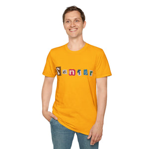 Senior - Adult Sizing - Blank Back - Unisex Softstyle T-Shirt