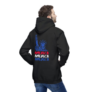 America x3!!! - Unisex Hooded Sweatshirt, Made in US