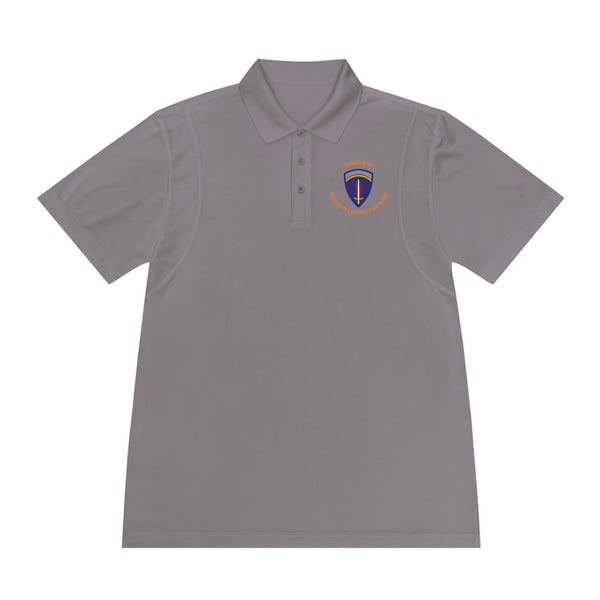 AAB U'R-AF -Orange text - Men's Sport Polo Shirt
