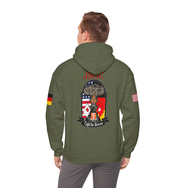 JNOC Call Sign -  USANEC-S - Flags on Sleeves - Unisex Heavy Blend™ Hooded Sweatshirt