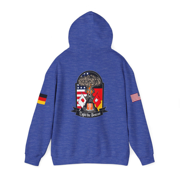 USANEC-S  Flags on Sleeves  Unisex Heavy Blend™ Hooded Sweatshirt