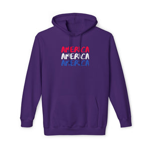America x3!!! - Unisex Hooded Sweatshirt, Made in US