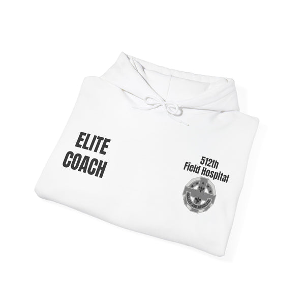 Elite Coach - 512th Field Hospital - Unisex Heavy Blend™ Hooded Sweatshirt
