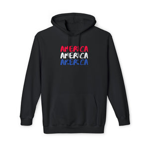 America x3!!! - Unisex Hooded Sweatshirt, Made in US