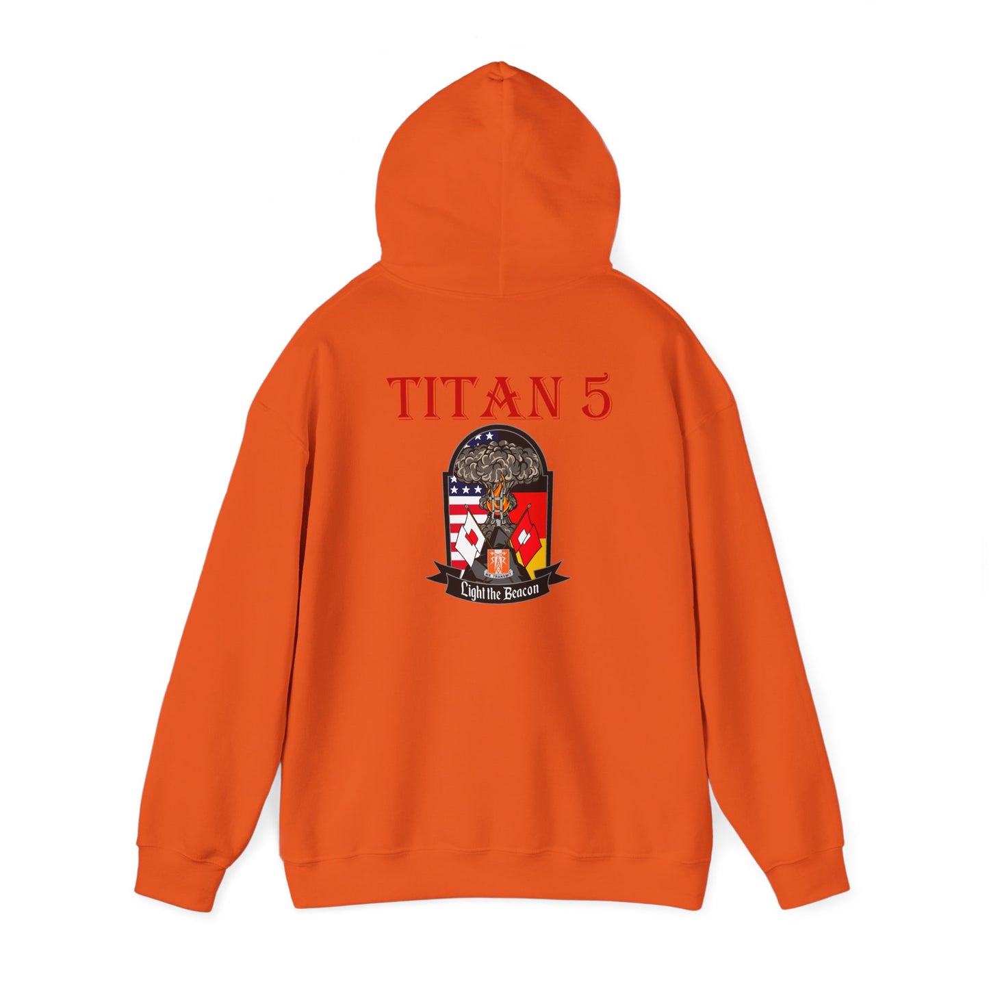 Titan 5 Call Sign - No Flags on Sleeves - USANEC-S - Unisex Heavy Blend™ Hooded Sweatshirt