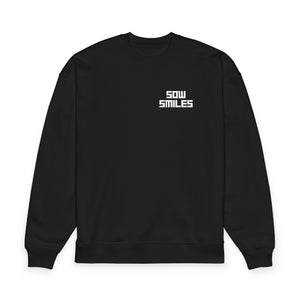 Sow Smiles - Skeleton Back - Unisex Organic Oversized Sweatshirt Radder 2.0