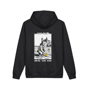 Sow Smiles! - Farmer Back - Mainstreet Heavyweight Hooded Sweatshirt
