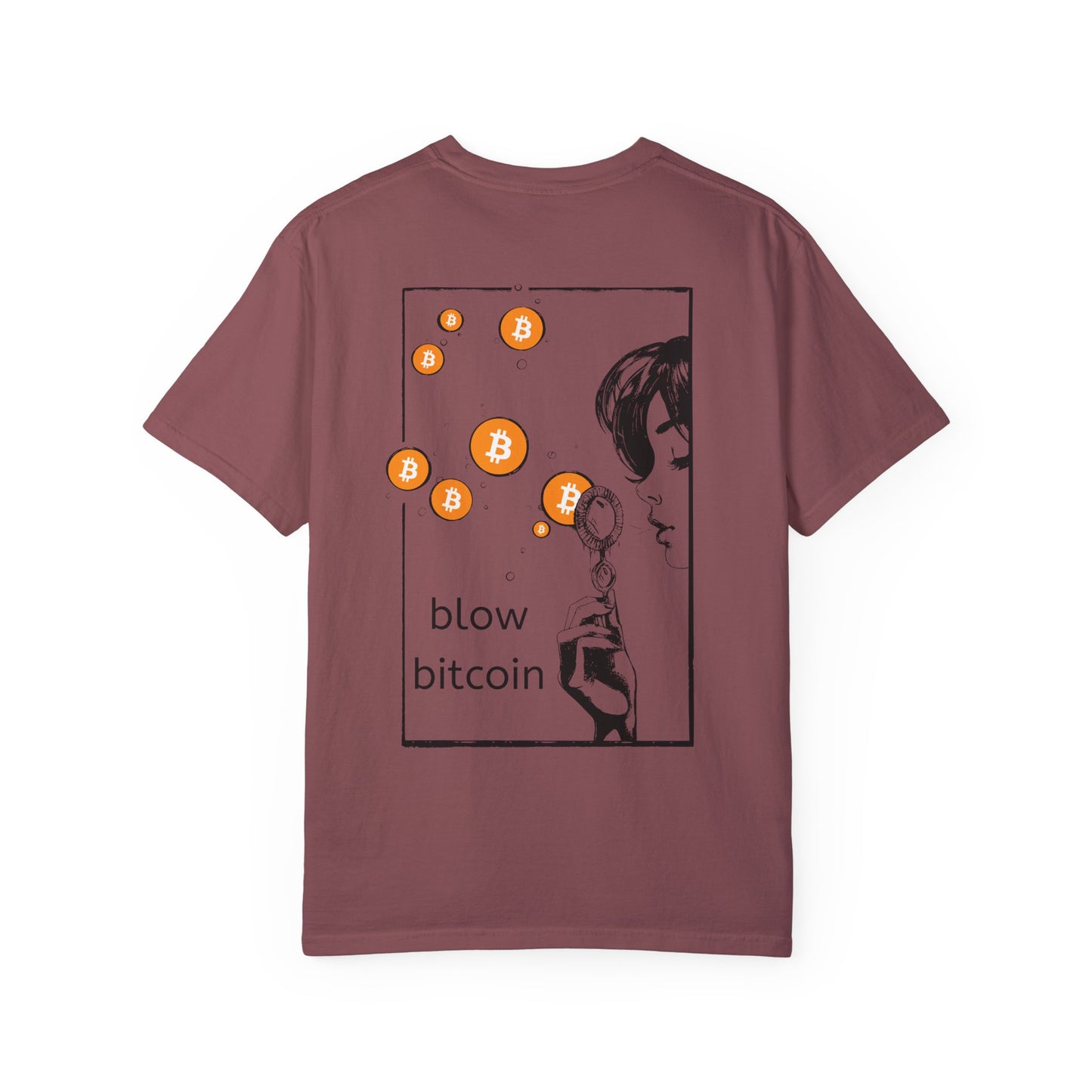 blow bitcoin! - Unisex Garment-Dyed T-shirt