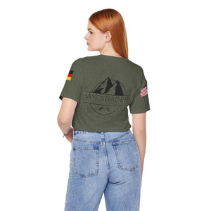WHM - Flags on Sleeves - Unisex Jersey Short Sleeve Tee