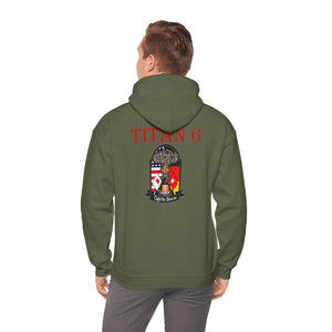 Titan 6 Call Sign - No Flags on Sleeves - USANEC-S - Unisex Heavy Blend™ Hooded Sweatshirt