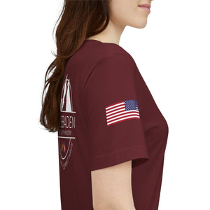 WHM - Flags on Sleeves - Unisex Jersey Short Sleeve Tee