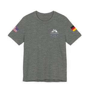 WHM - Flag on Sleeves - Unisex Jersey Short Sleeve Tee