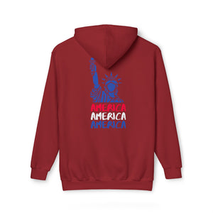 America x3!!! - Unisex Hooded Sweatshirt, Made in US