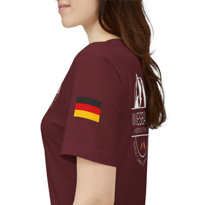 WHM - Flags on Sleeves - Unisex Jersey Short Sleeve Tee